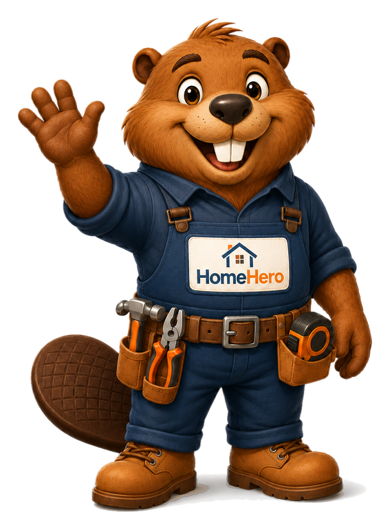 Bremi the Beaver waving hello